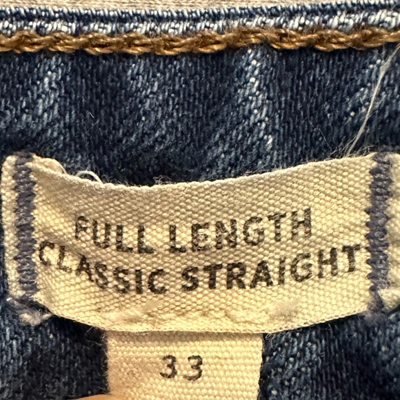 Madewell Full Length Classic Straight Jeans - Picture 2 of 4